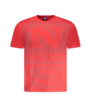 North Sails Red Cotton Men T-Shirt