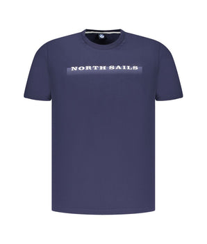 North Sails Blue Cotton Men T-Shirt
