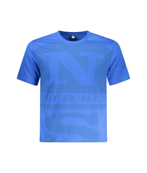 North Sails Blue Cotton Men T-Shirt