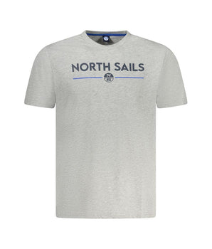 North Sails Brown Cotton Men T-Shirt