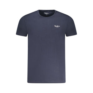 Pepe Jeans Blue Cotton Men T-Shirt