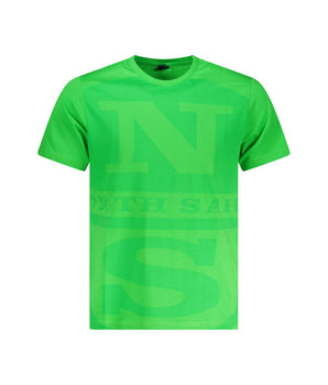 North Sails Green Cotton Men T-Shirt