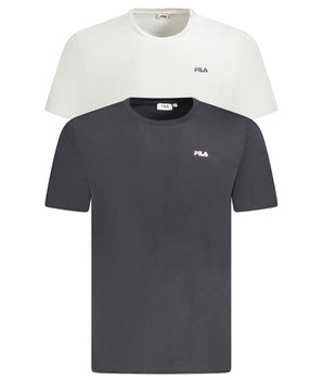 Fila White Cotton Men T-Shirt