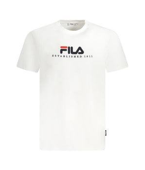 Fila White Cotton Unisex T-Shirt