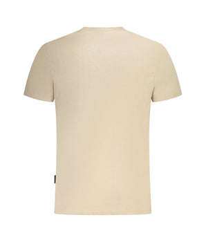 Napapijri Beige Cotton Men T-Shirt