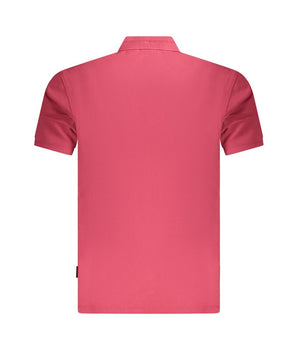 Napapijri Red Cotton Men Polo Shirt