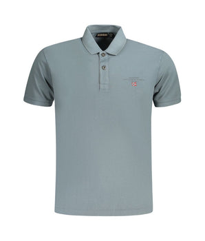 Napapijri Brown Cotton Men Polo Shirt