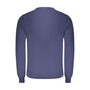North Sails Blue Cotton Men Sweater