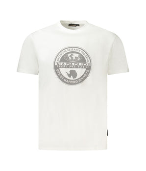 Napapijri White Cotton Men T-Shirt