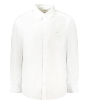 Calvin Klein White Cotton Men Shirt