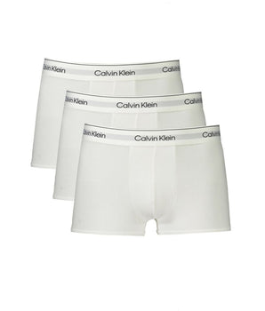 Calvin Klein White Cotton Men Boxer