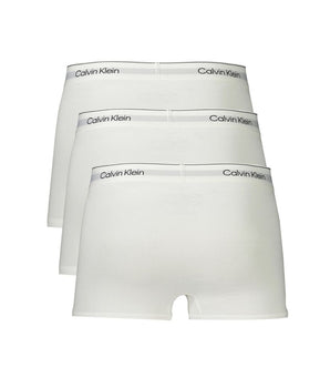 Calvin Klein White Cotton Men Boxer