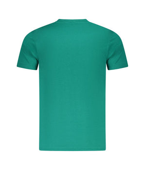 Cavalli Class Green Cotton Men T-Shirt