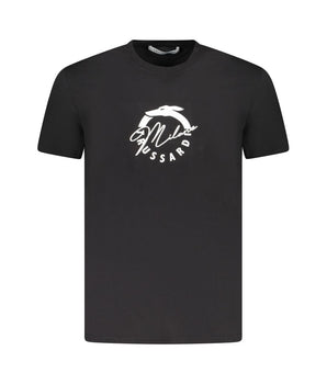 Trussardi Black Cotton Men T-Shirt
