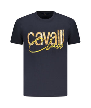 Cavalli Class Blue Cotton Men's T-Shirt