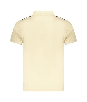 Cavalli Class Beige Cotton Men Polo Shirt