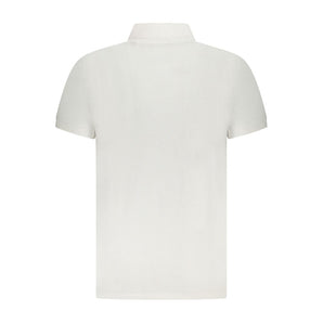 Cavalli Class White Cotton Men Polo Shirt