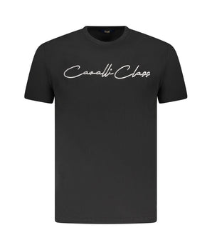 Cavalli Class Black Cotton Men's T-Shirt