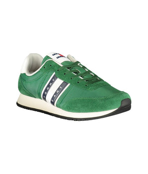 Tommy Hilfiger Green Polyester Men Sneaker