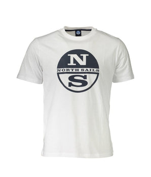 North Sails White Cotton Men's T-Shirt