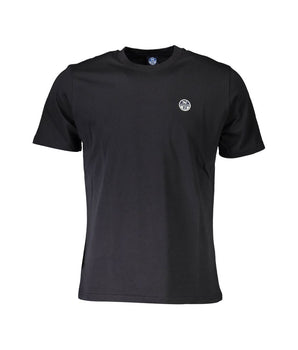 North Sails Black Cotton Men T-Shirt