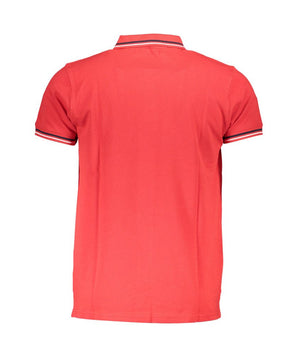 Cavalli Class Red Cotton Men Polo Shirt