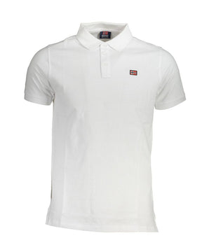 Norway 1963 White Cotton Men Polo Shirt