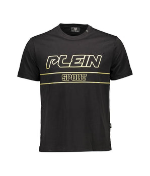 Plein Sport Black Cotton Men T-Shirt