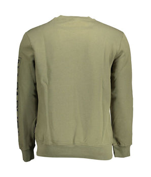 Napapijri Green Cotton Men Sweater