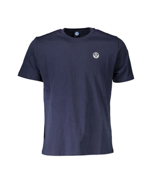 North Sails Blue Cotton Men T-Shirt