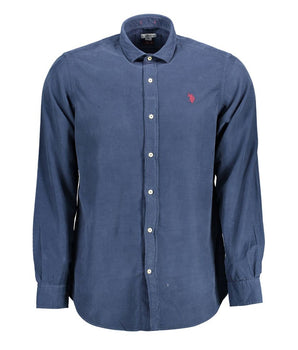 U.S. POLO ASSN. Blue Cotton Men Shirt