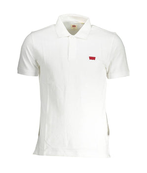 Levi's White Cotton Men Polo