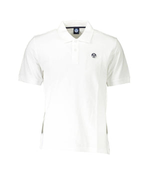 North Sails White Cotton Men Polo Shirt