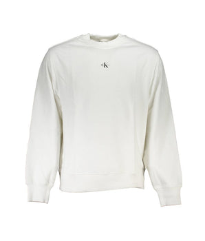 Calvin Klein White Cotton Men Sweater