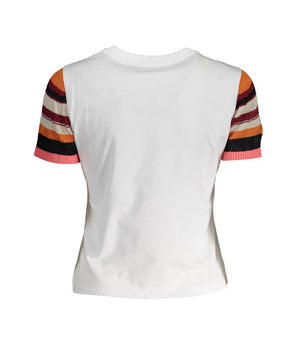 Desigual White Cotton Women T-Shirt