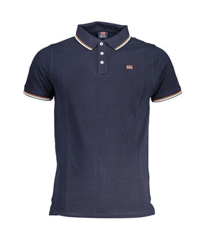 Norway 1963 Blue Cotton Men Polo Shirt