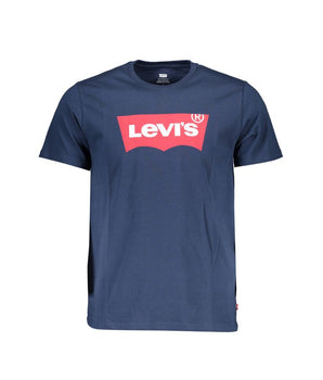 Levi's Blue Cotton Men T-Shirt