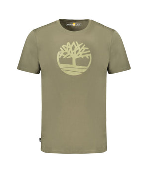 Timberland Green Cotton Men T-Shirt