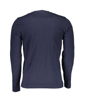 North Sails Blue Cotton Men T-Shirt