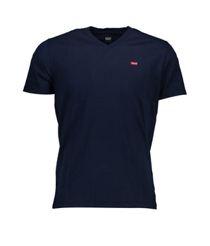 Levi's Blue Cotton Men T-Shirt