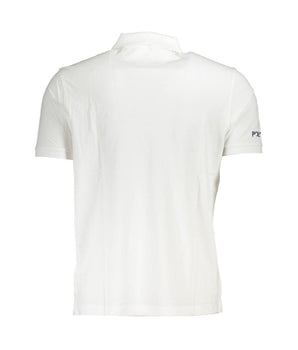 La Martina White Cotton Men Polo Shirt