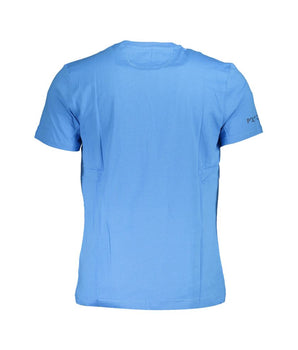 La Martina Blue Cotton Men T-Shirt