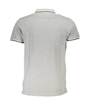 Cavalli Class Brown Cotton Men Polo Shirt