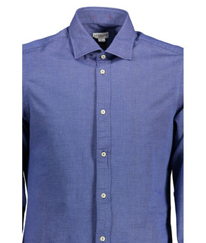 U.S. POLO ASSN. Blue Cotton Men Shirt