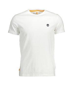 Timberland White Organic Cotton Men T-Shirt