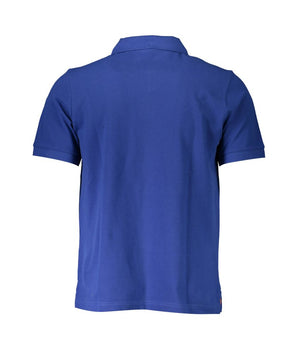 North Sails Blue Cotton Men Polo Shirt
