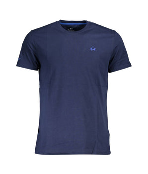 La Martina Blue Cotton Men TShirt