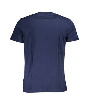 La Martina Blue Cotton Men TShirt