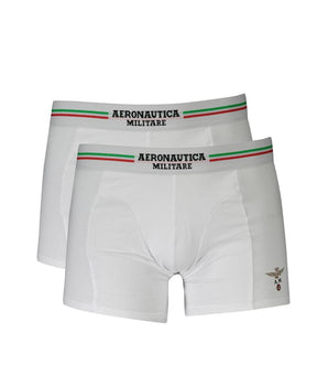 Aeronautica Militare White Cotton Men Boxer