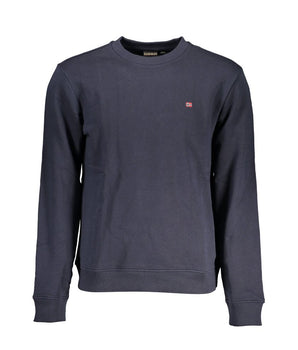 Napapijri Blue Cotton Men Sweater